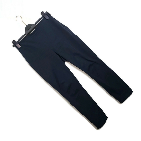 Everlane Side Zip Stretch Cotton Navy Cropped Pants - Picture 3 of 6